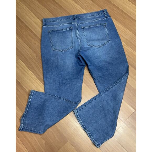 Madewell Mid-Rise Kick Out Stretch Womens Jeans Blue Size 32 Petite - Picture 5 of 11